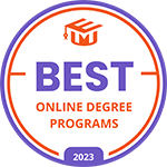 Steps Best Online Degree Programs 2022 Award Badge